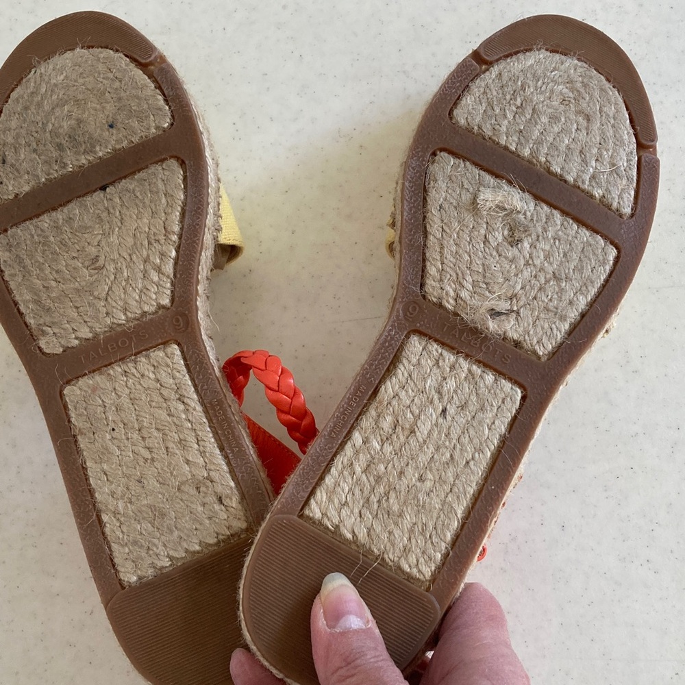 NWOT Talbots Citrus Embroidered Espadrilles - Picture 4 of 5